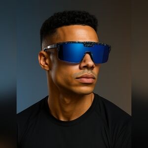 2/30$‎ Or 3/$35 PIRANHA NEW Blue Flip-Up Sunglasses (#718)(B)